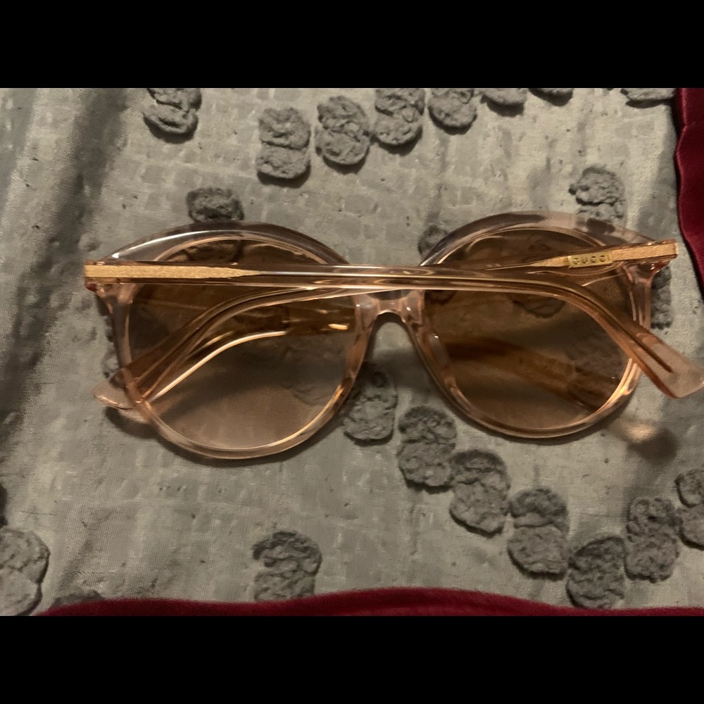 Gucci Core 59mm shiny transparent peach